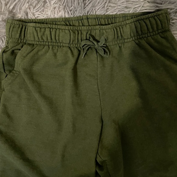 Green Cat & Jack soft green shorts. Boys size L (10/12) - Picture 3 of 4